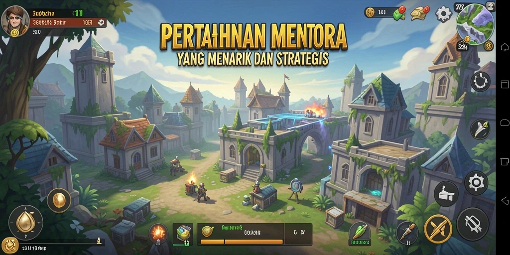 Screenshot menampilkan aksi menara dalam game Tower Defense 369ZK.