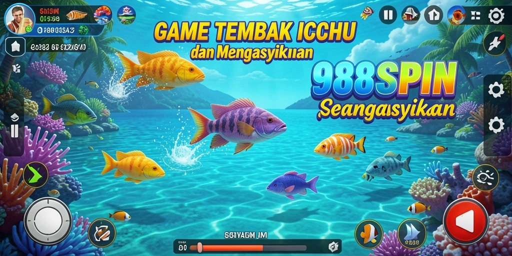 Tangkapan layar gameplay menampilkan serunya bermain Tembak Ikan di 988SPIN.