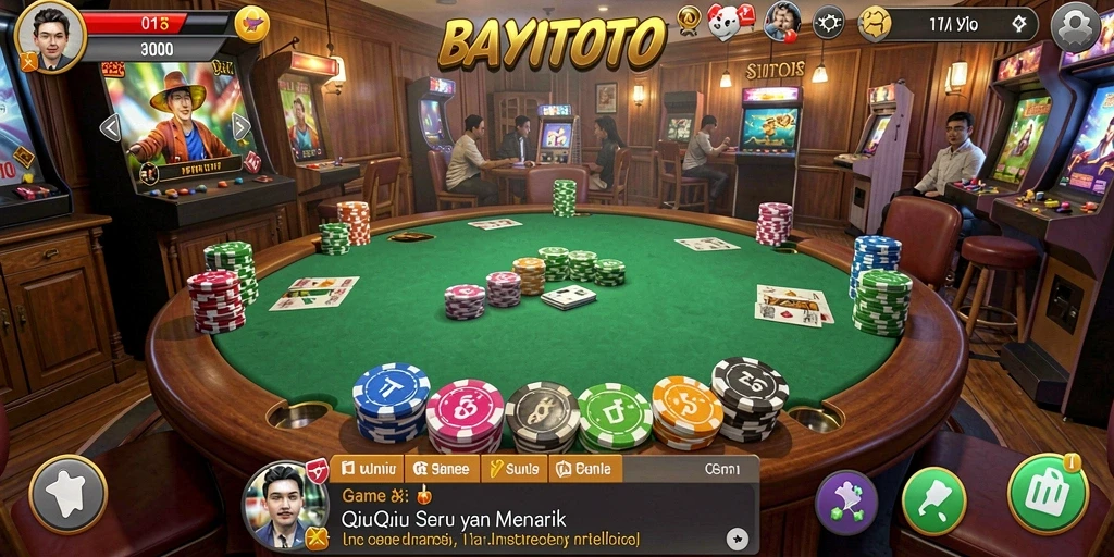 Tampilan gameplay QiuQiu yang menegangkan dan seru.