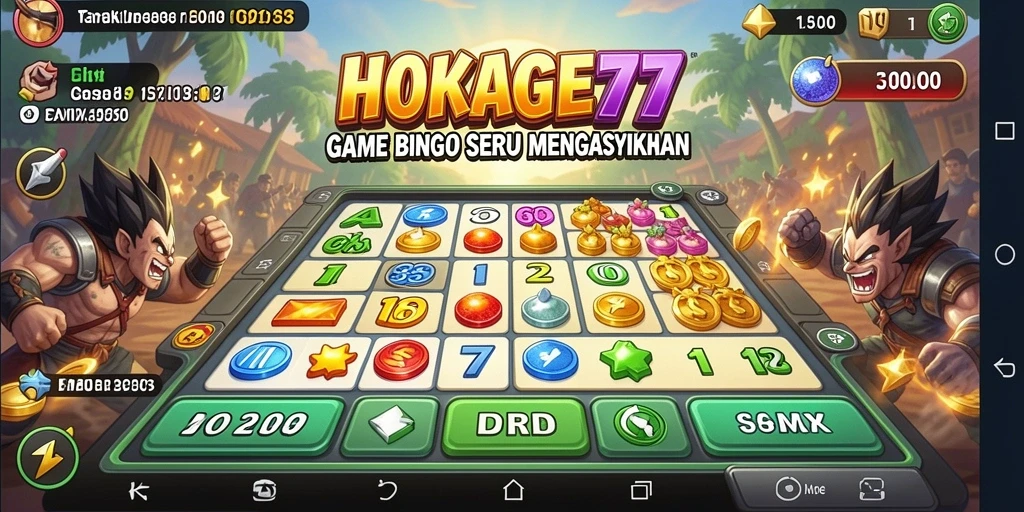 Tampilan gameplay HOKAGE77 yang seru dan menarik saat bermain Bingo.