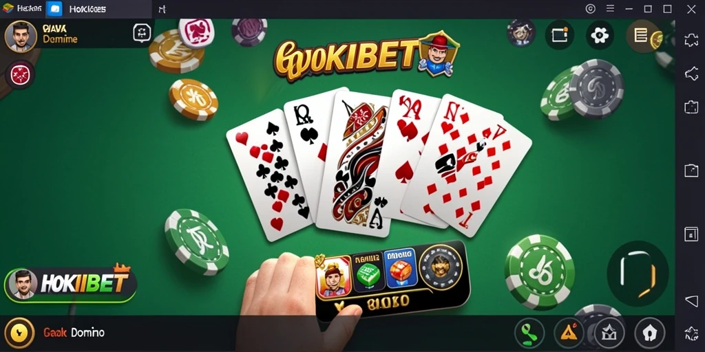 Screenshot HOKIBET menampilkan suasana seru permainan Domino.