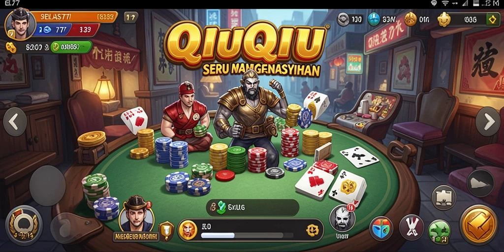 Screenshot gameplay QiuQiu di JELAS777 yang menarik.