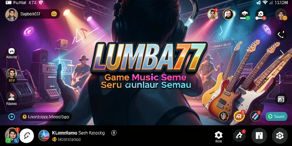 Tampilan gameplay seru dalam LUMBA77 dengan lagu-lagu musik.