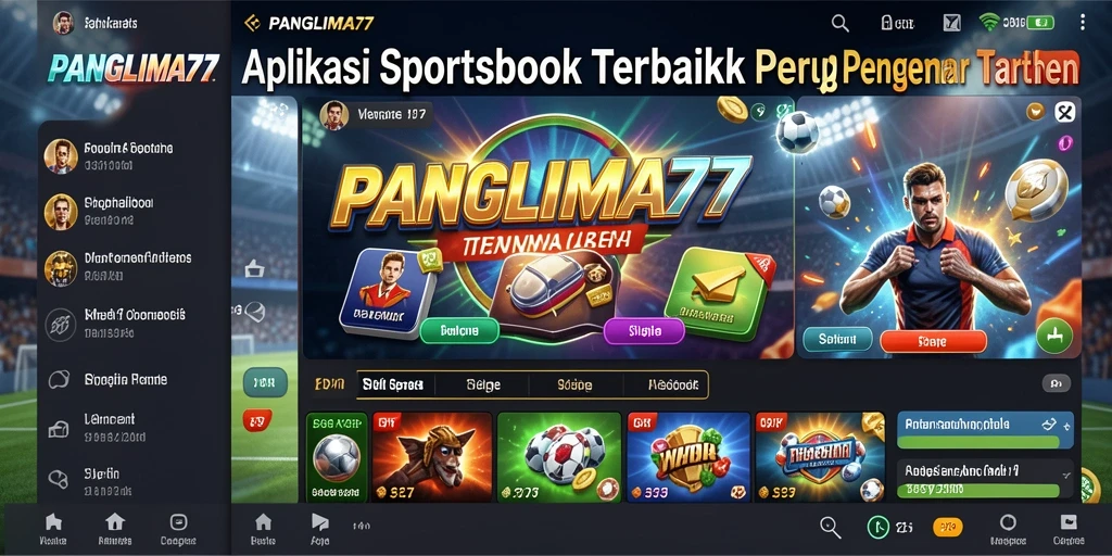 Tampilan gameplay menarik dalam aplikasi Sportsbook PANGLIMA77.