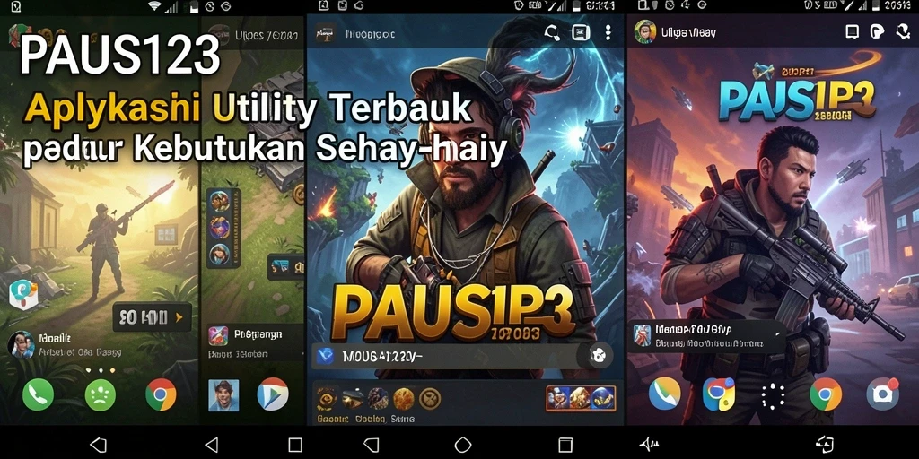 Tampilan aplikasi PAUS123 yang modern dan fungsional.