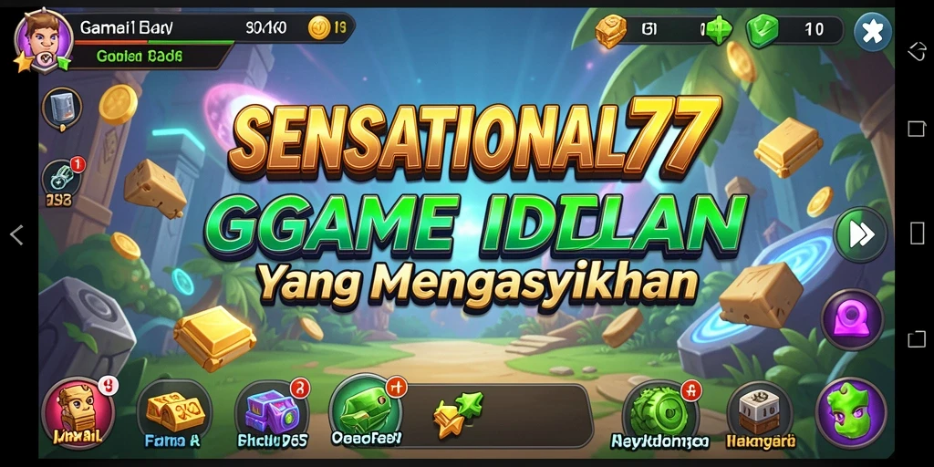Tampilan gameplay SENSATIONAL77 yang menarik dan interaktif.
