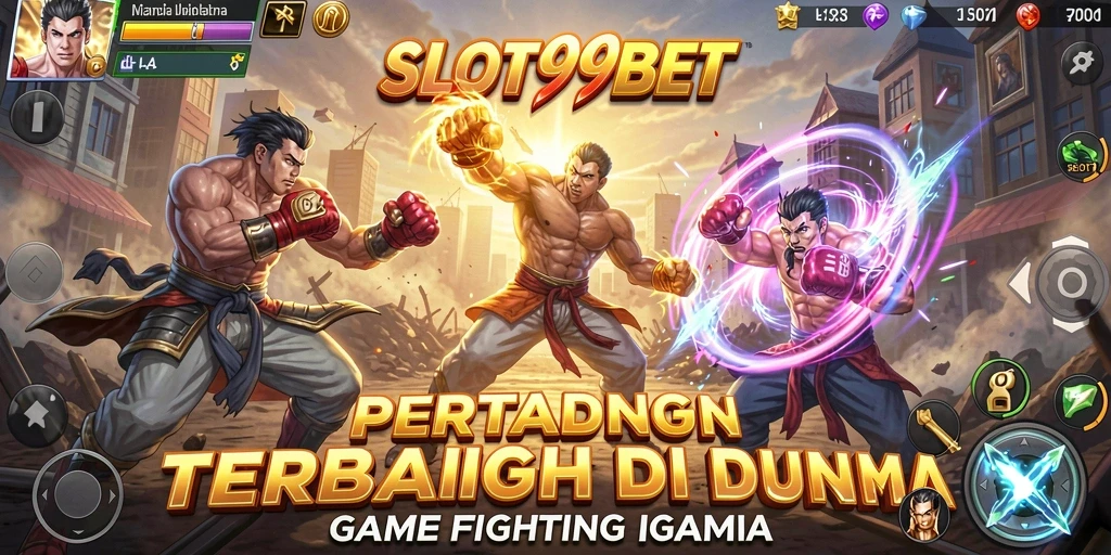 Tampilan gameplay menarik di SLOT99BET yang penuh aksi Fighting.