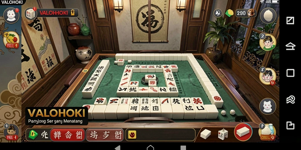 Gameplay Mahjong menarik di VALOHOKI dengan desain yang memikat.