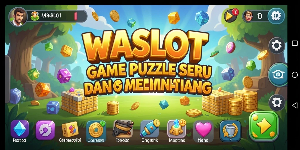 Tampilan gameplay WASLOT yang penuh warna dan menantang.