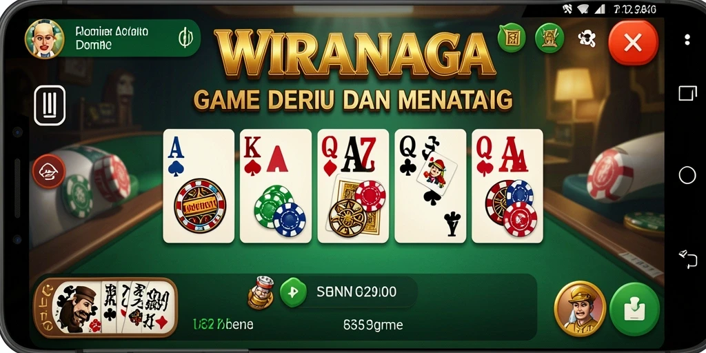 Tampilan gameplay seru dan kompetitif di WIRANAGA.